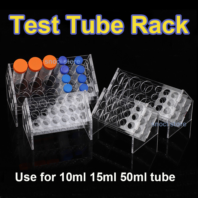 Centrifuge Tube Rack - Suporte Inclinado de Acrílico para Tubos
