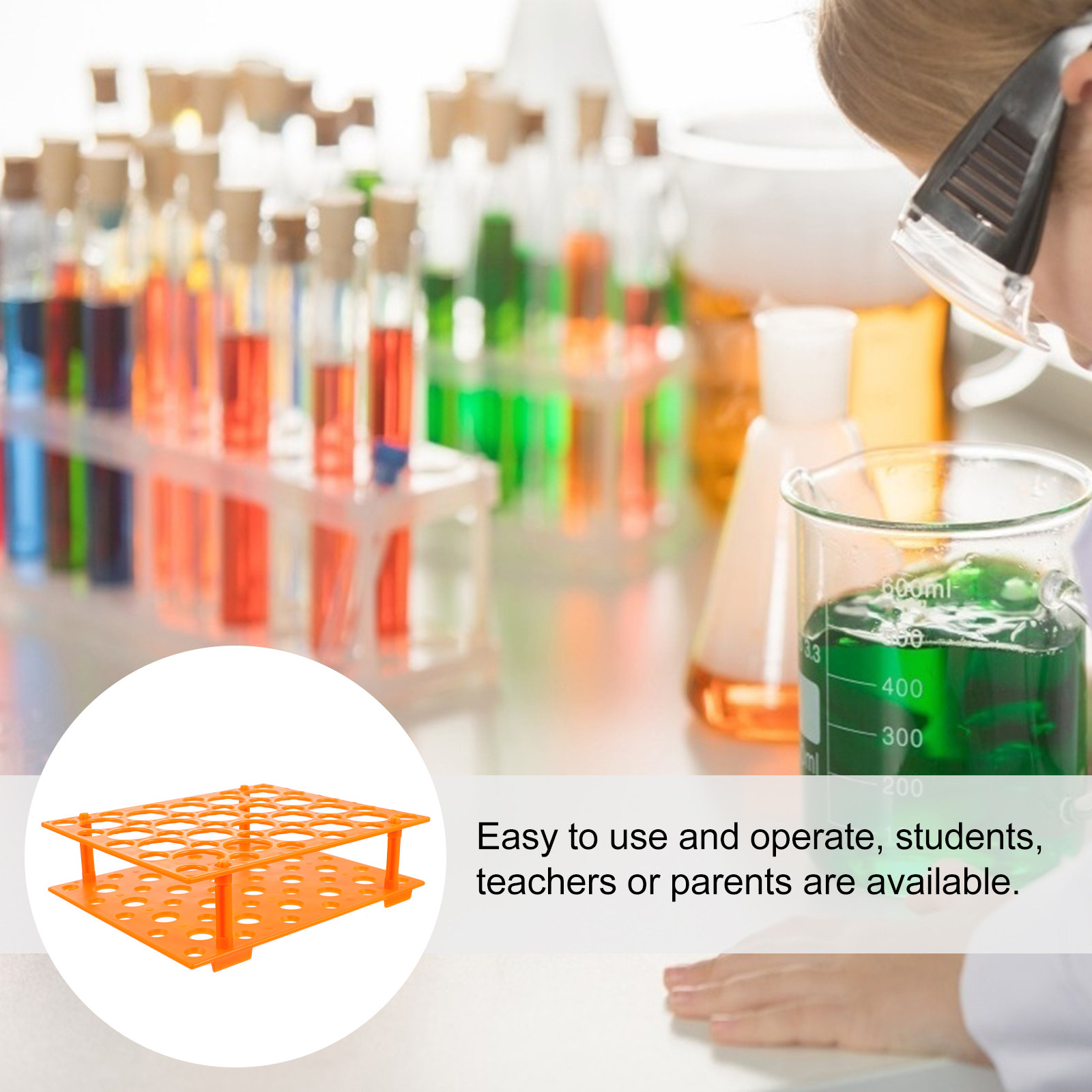 Centrifuge Tube Rack - Suporte de plástico para tubos de