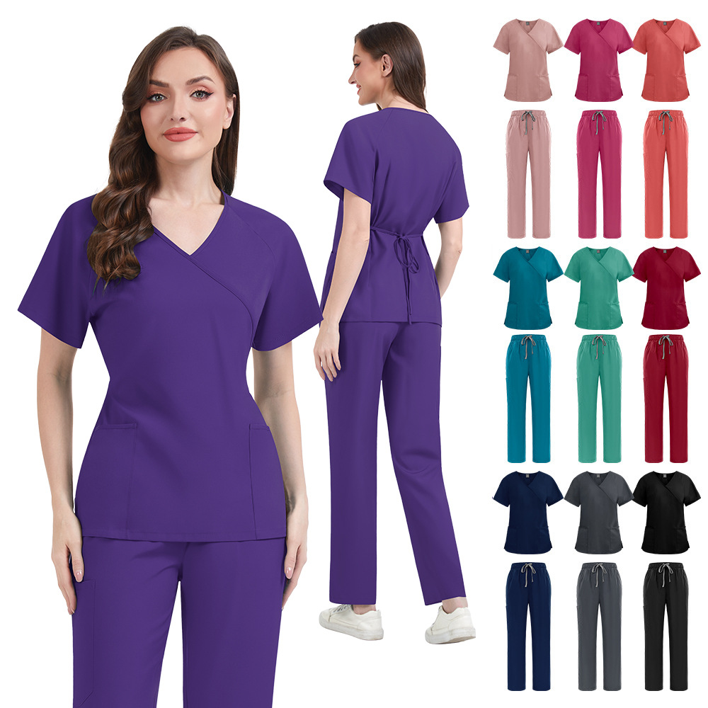 Medical Lab Uniform - Conjuntos de Scrubs Femininos Slim Fit,