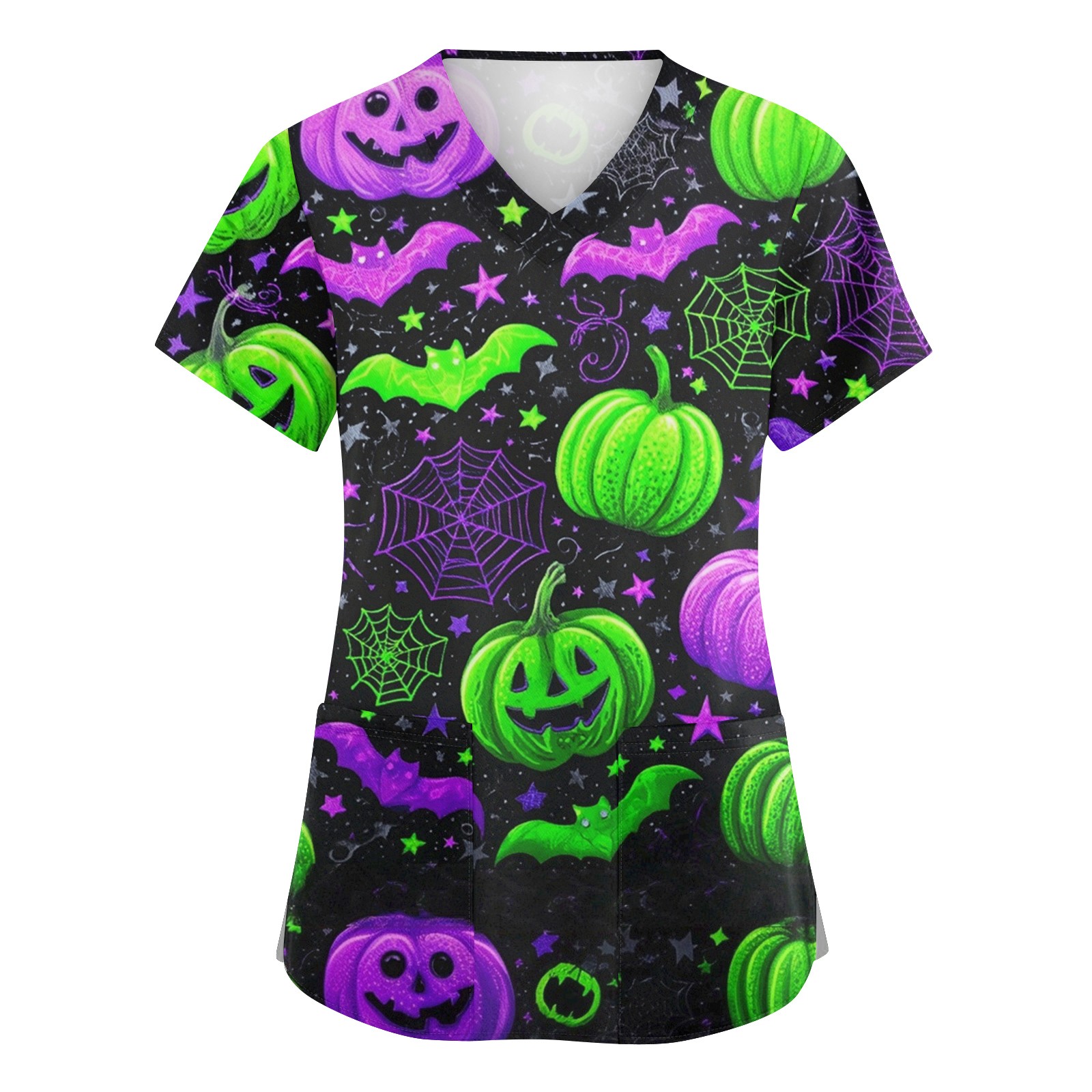 Medical Lab Uniform - Uniformes médicos femininos halloween impressão uniformes