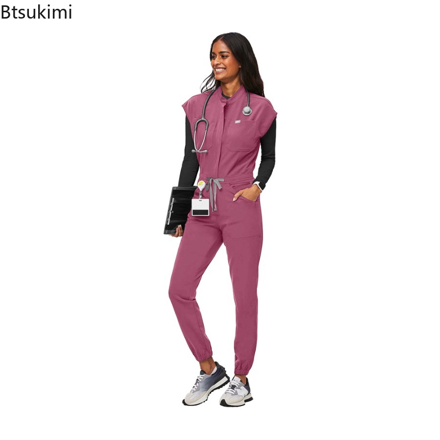 Macacão de Moda com Zíper, Uni - Medical Lab Uniform avaliação e preço
