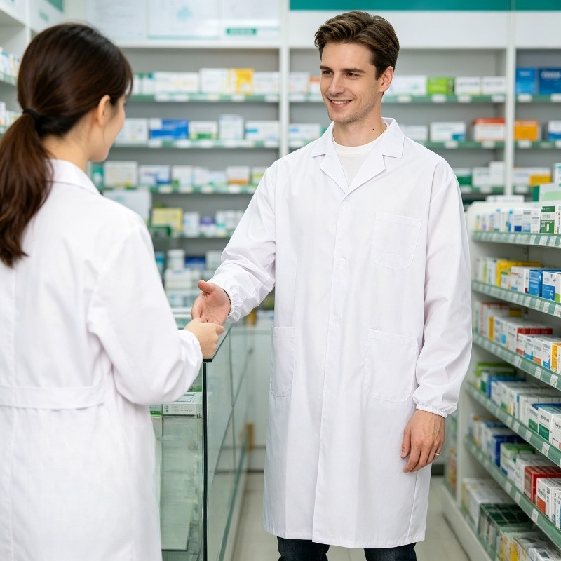Jaleco Branco Impermeável Unis - Medical Lab Research avaliação e preço