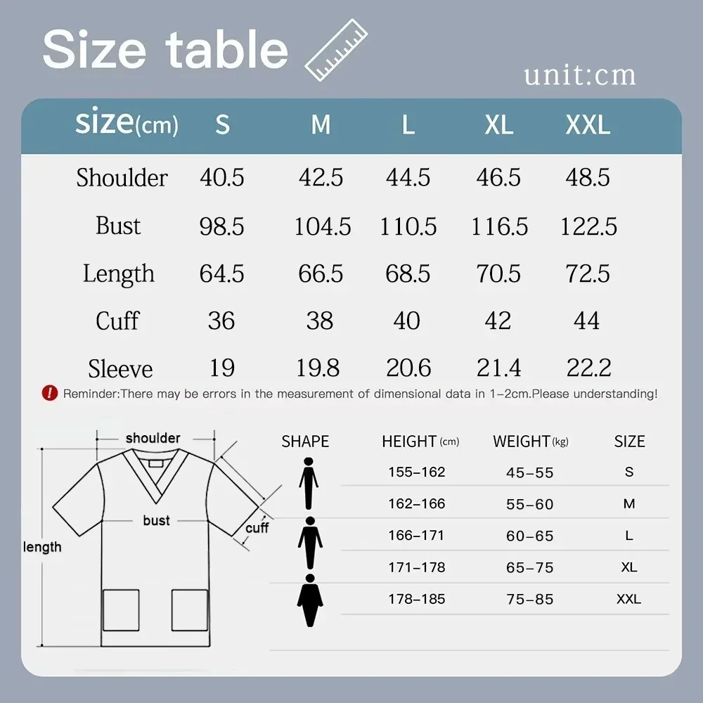 Women Short Sleeve V Neck Shir - Medical Lab Uniform avaliação e preço