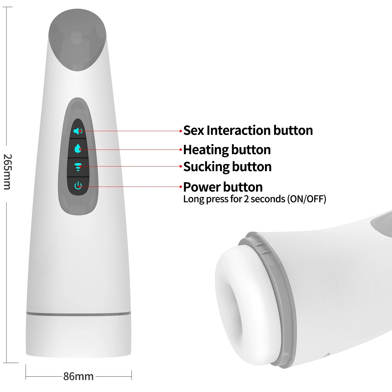 Masturbador Masculino com Sucç - Suction Machine Medical avaliação e preço