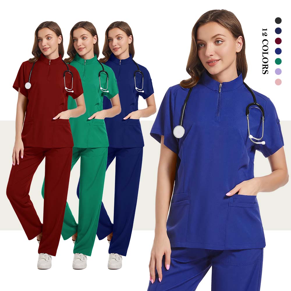 Conjunto de Scrubs Elásticos F - Medical Lab Uniform avaliação e preço